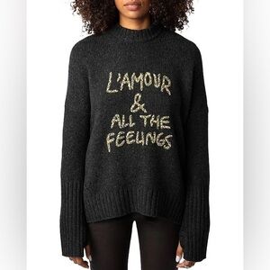 Zadig & Voltaire Malta We Feelings Merino Wool Sweater L’Amour